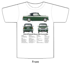 Triumph Vitesse Mk2 Convertible 1966-68 T-shirt Front